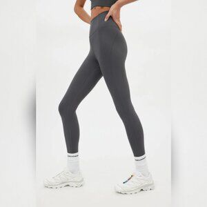 Girlfriend Collective Gray Compressive High-Rise Legging in Moon XS